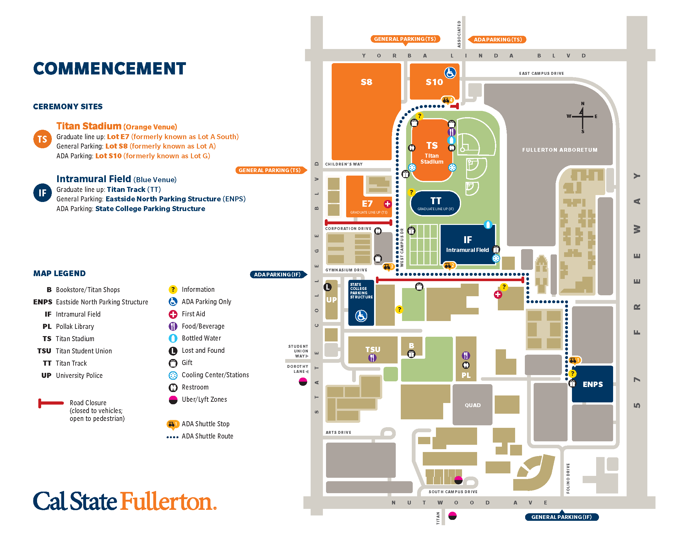 2026 Commencement Map