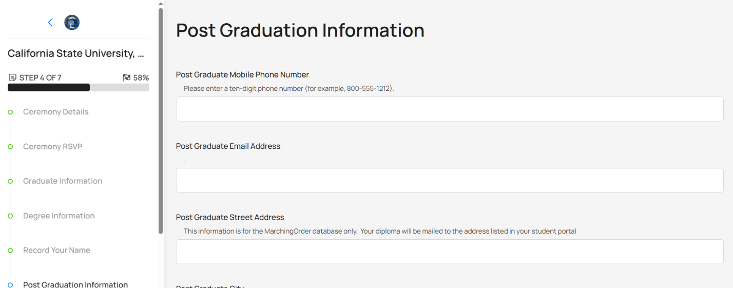 Post grad information