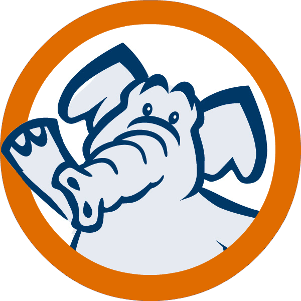 tuffy icon in orange circle