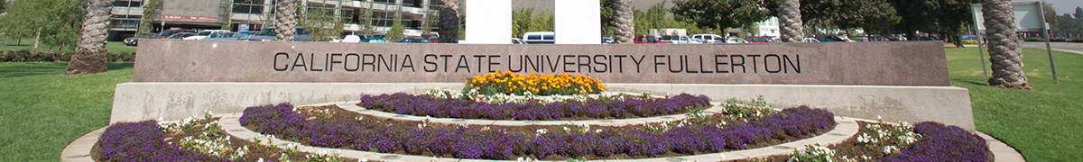 CSUF Welcome Sign
