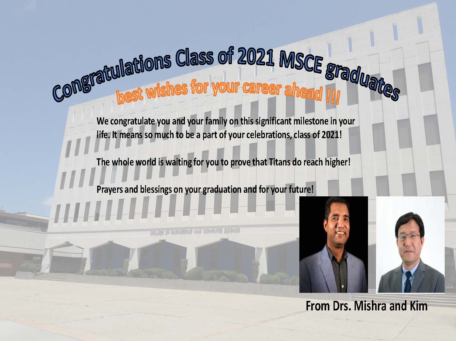 congrats to MSCE grads