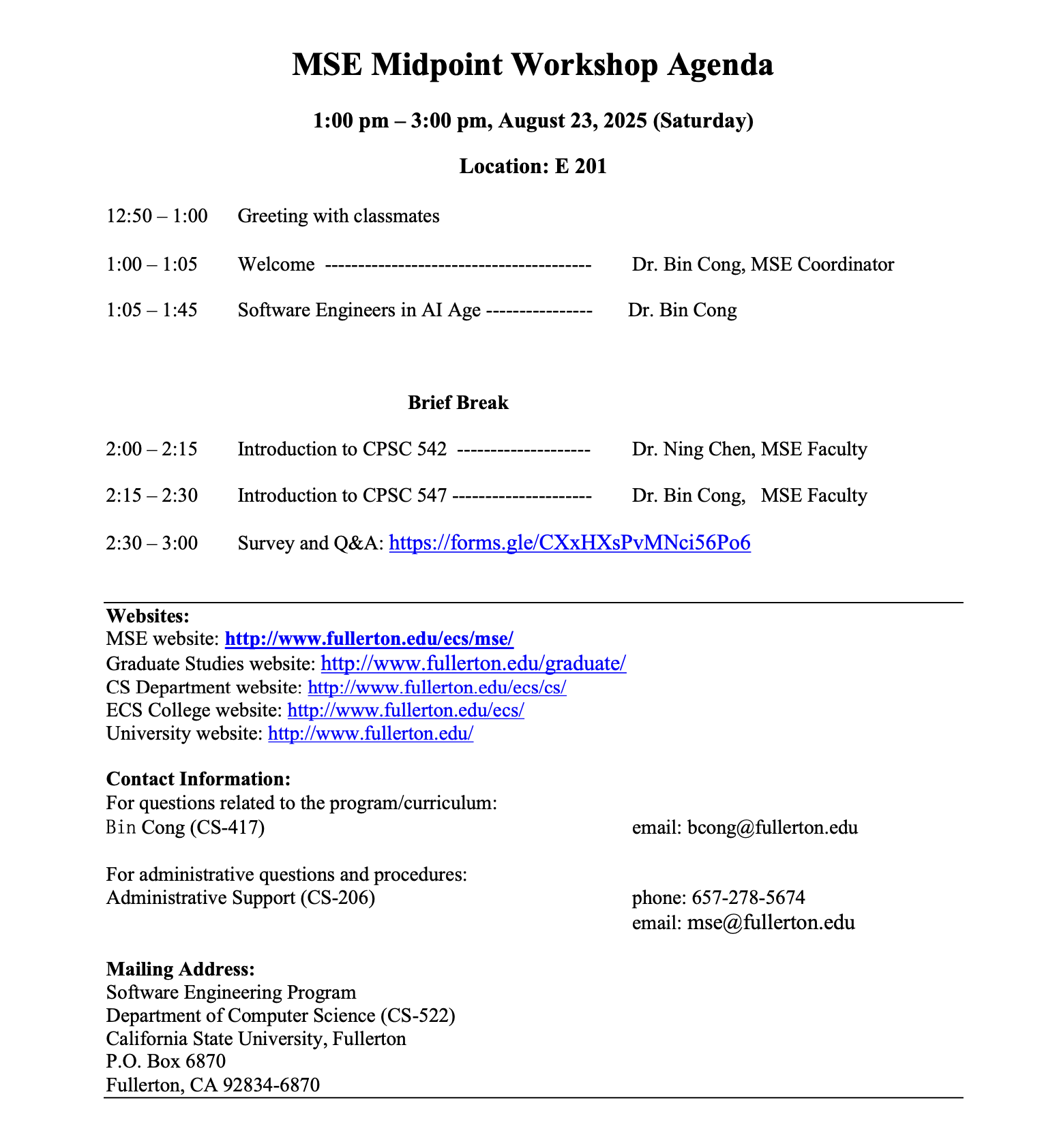 midpoint workshop agenda fall 2025