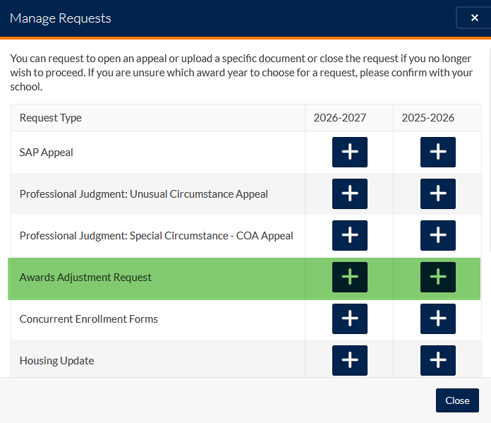 Manage Requests