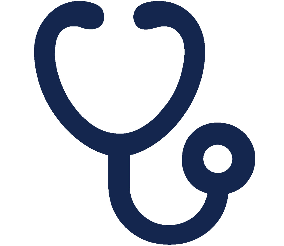 blue stethoscope icon