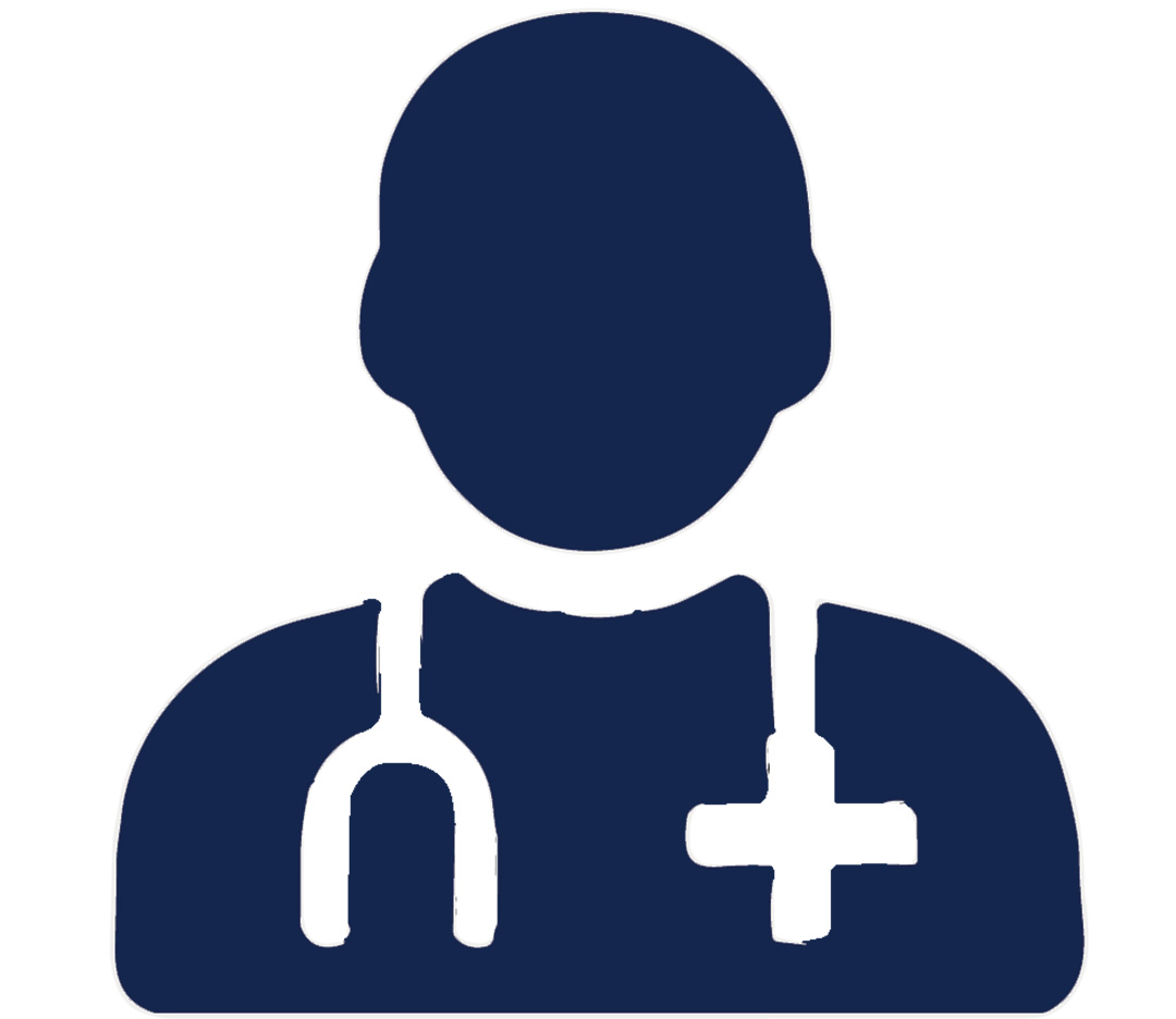person icon with stethoscope