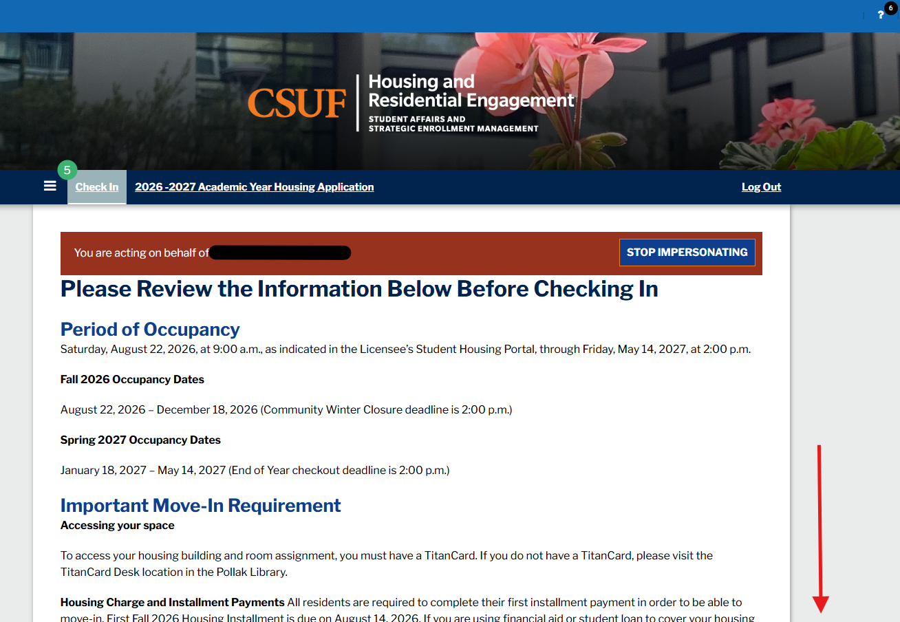 steps to self check in