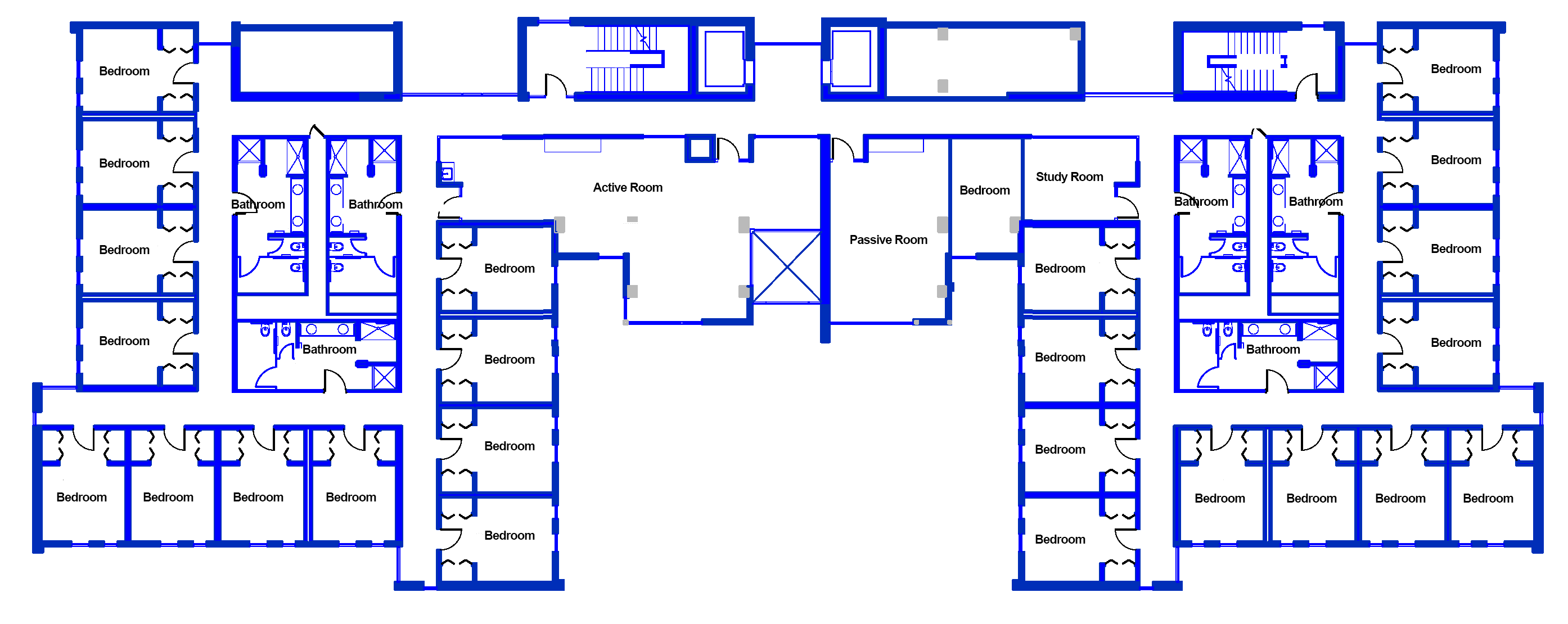 Residence Halls Floor Plan