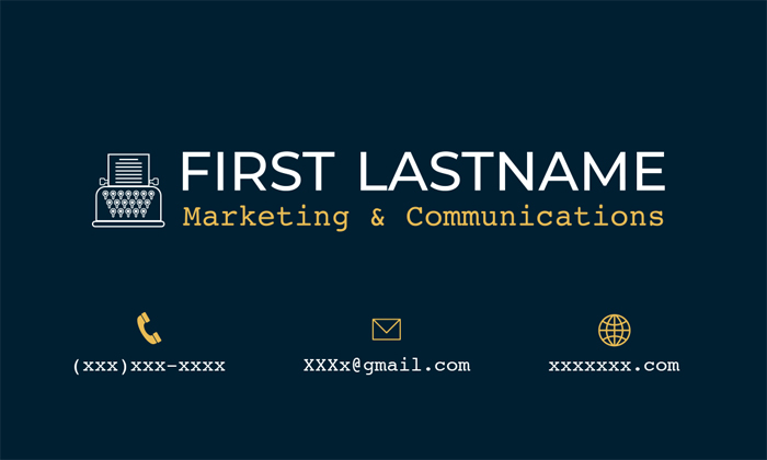 Business Card Example