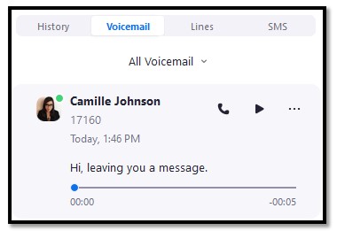get a voicemail transcript through your Zoom Phone app