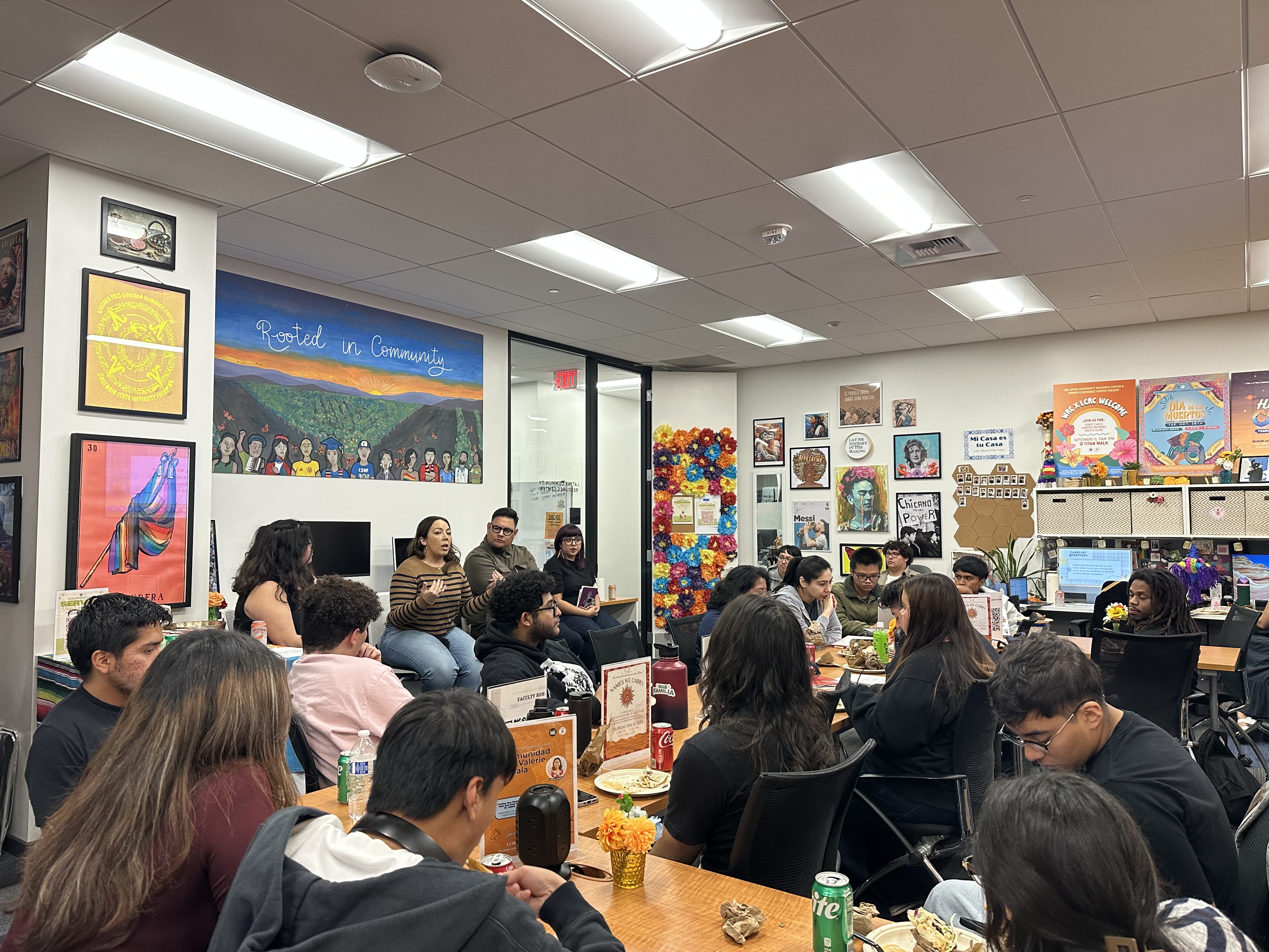 Group of students in the LCRC 