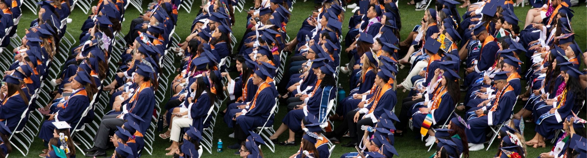 Group of students at a commencement ceremony