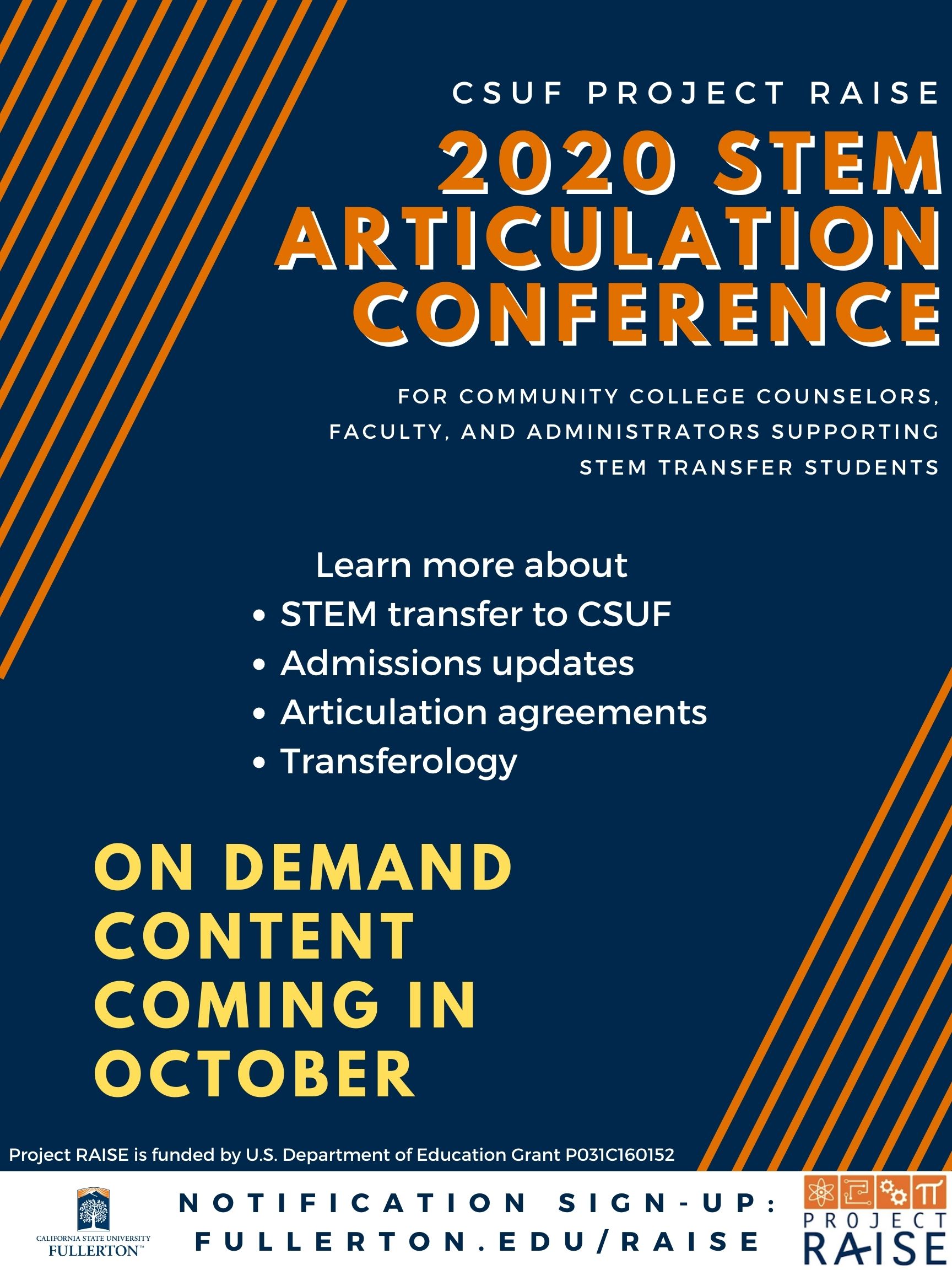 Articulation Conference Project Raise Csuf site fullerton edu calendar 2021 2022