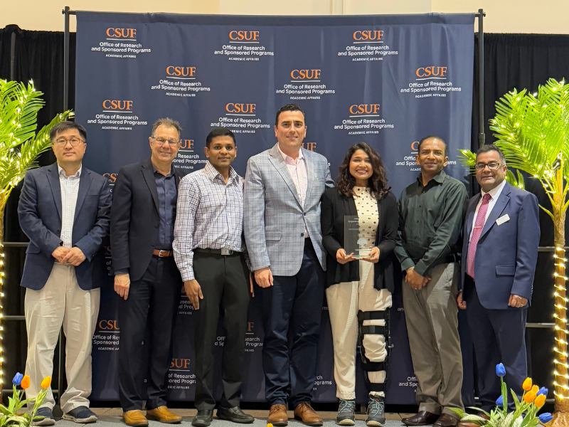 faculty at research week awards ceremony