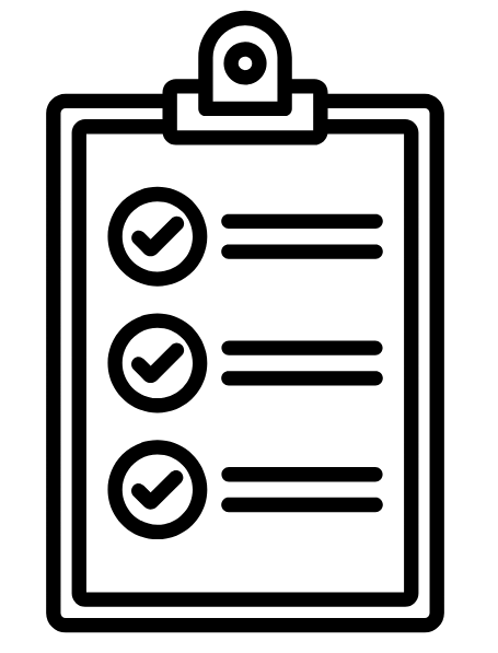 icon of reporting clipboard