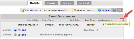 screen shot of approved example