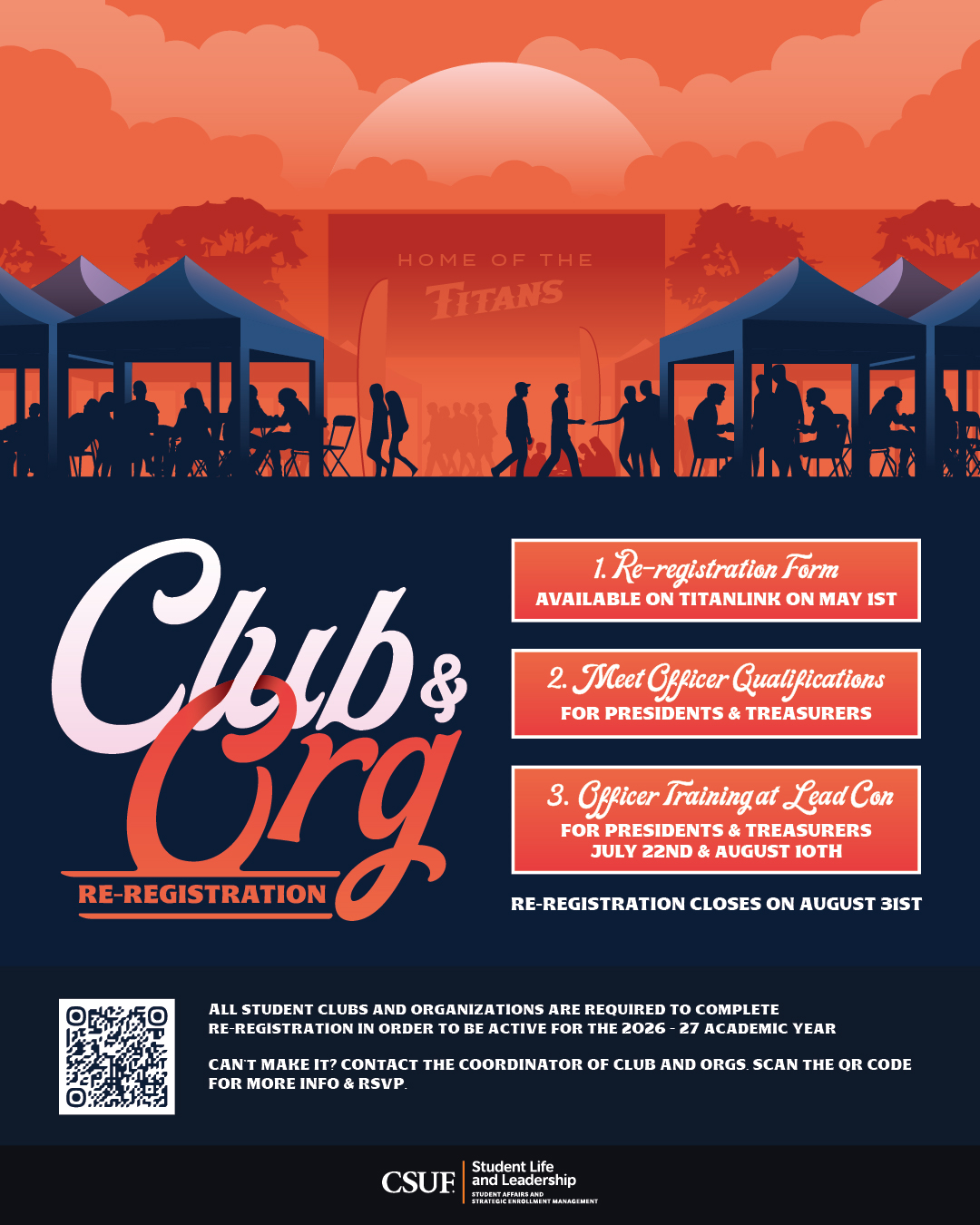  Club and Organization Re-registration Steps