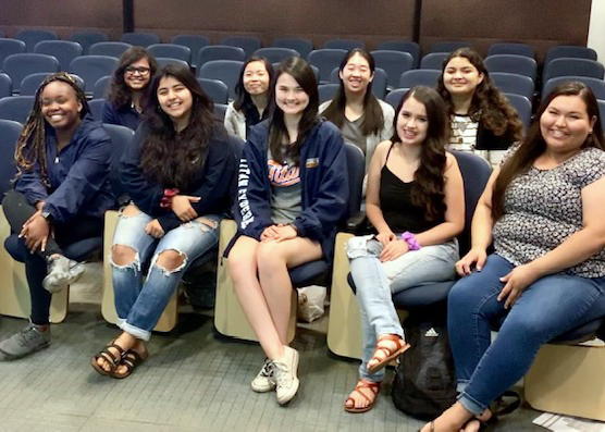 Group of nine students posing as the 2019 - 2020 Community Service Programs Project Directors.