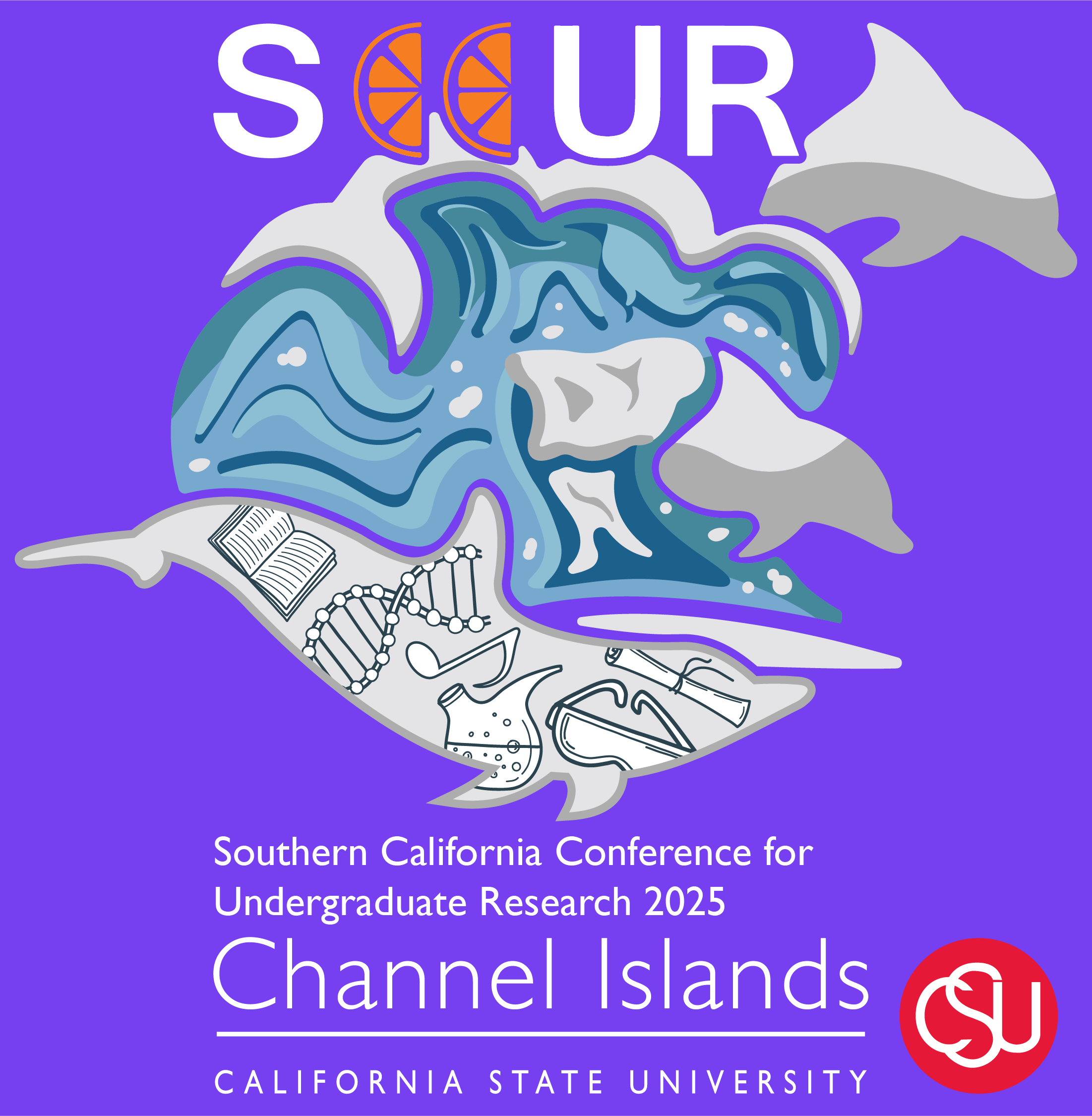 Logo for the 2025 Southern California Conferences for Undergraduate Resarch
